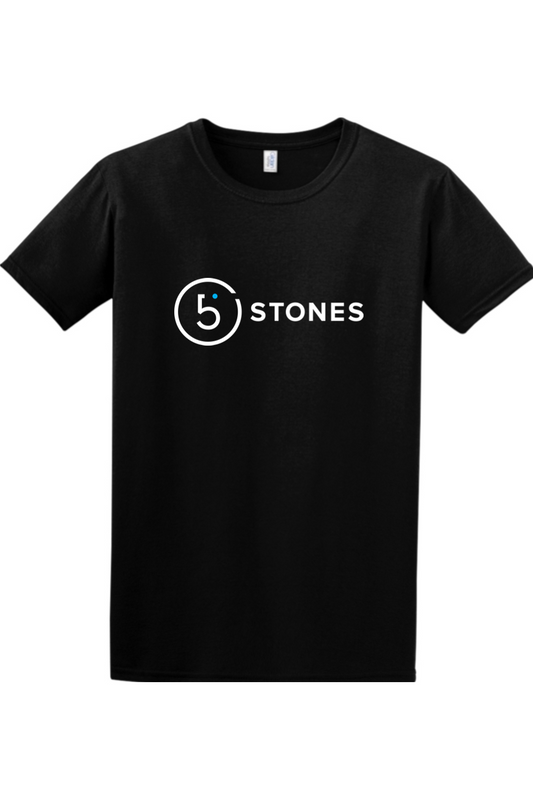 5 Stones Logo T-Shirt - Black